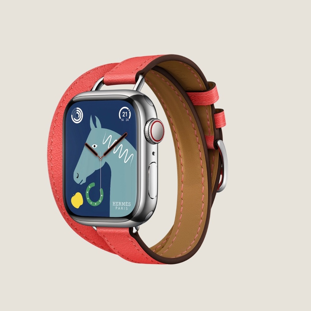 Brand New! Band Apple Watch Hermes Double Tour 41mm Attelage